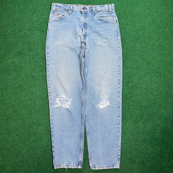 Levi's Other - Vintage 90s Levi’s 550 Relaxed Fit Baggy Orange Tab Distressed Jeans